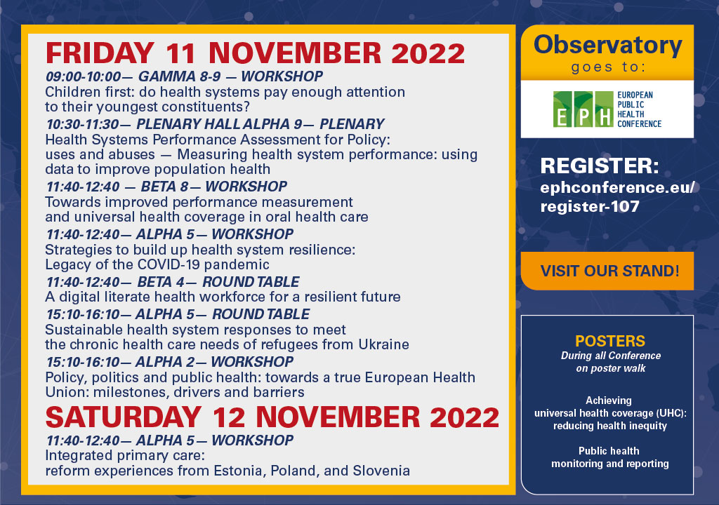 Observatory goes to EUPHA 2022 (2)