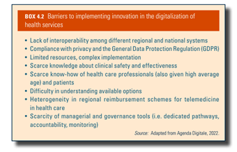 Barriers to implementing innovation in the digitalization of health services