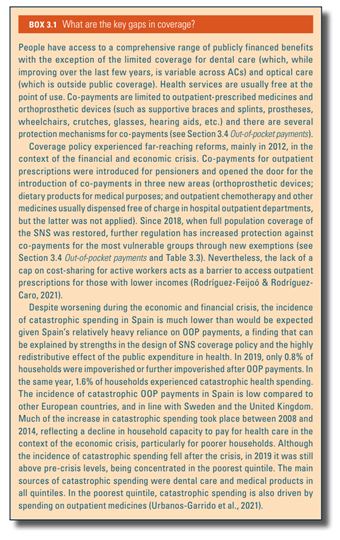 What are the key gaps in coverage?