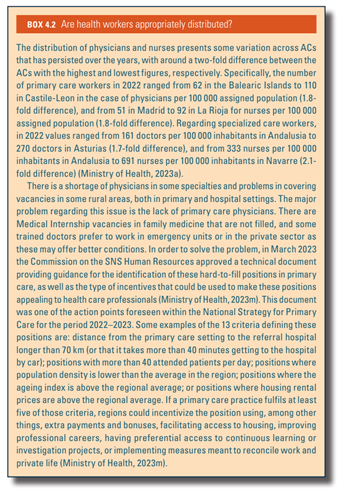 Are health workers appropriately distributed?